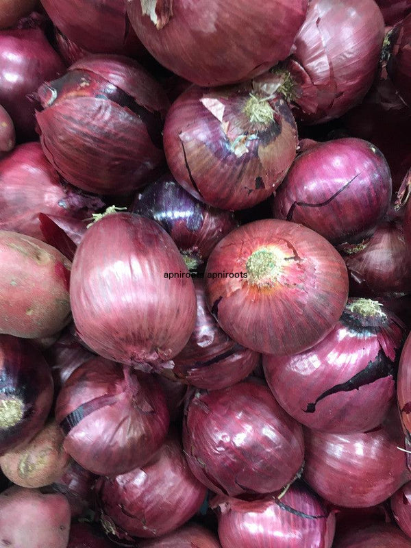 ONIONS RED LOOSE - 1LB | (1 pc approx.) - apniroots Grocery