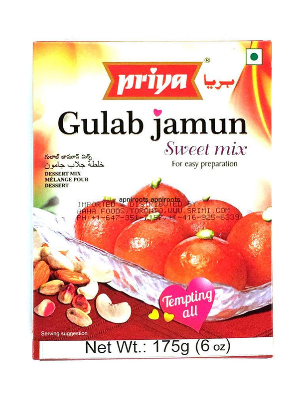 Priya - Instant Gulab Jamun Mix - 175gm - apniroots Grocery