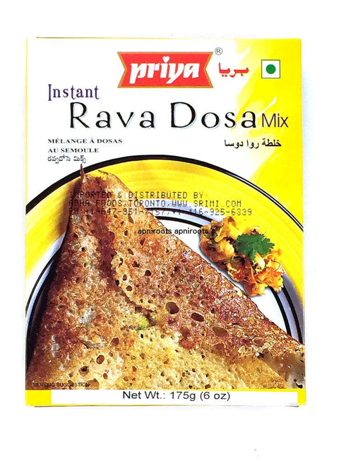 Priya - Instant Rava Dosa Mix - 175gm - apniroots Grocery