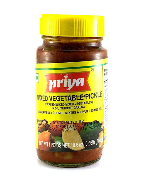 Priya - Mixed Vegetable Pickle - 300gm - apniroots Grocery