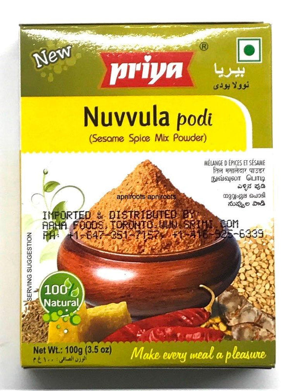 PRIYA NUVVULA PODI 100gm - apniroots Grocery