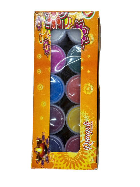 Rangoli - 10 Colors - Pack of 10 - apniroots Grocery