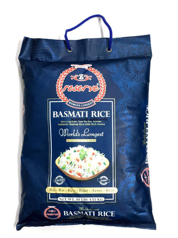 Reserve - Basmati Rice - 10lb - apniroots Grocery