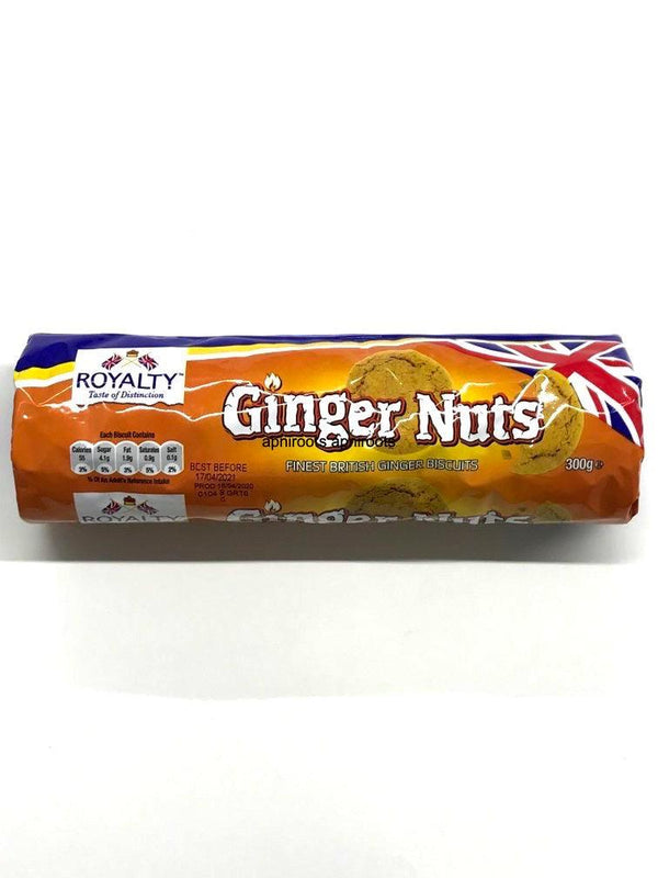 ROYALTYGINGER NUT BISCUITS300G - apniroots Grocery