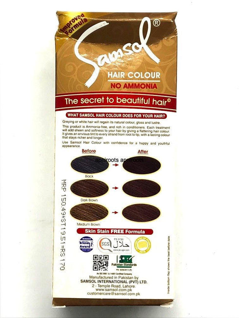 SAMSOL HAIR COLOUR BLACK#45 - apniroots Grocery
