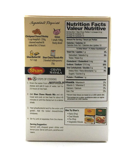 Shan - Chana Masala - 100gm - apniroots Grocery