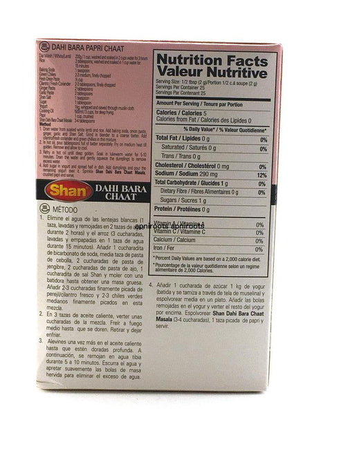 Shan - Dahi Bara Chaat - 50gm - apniroots Grocery