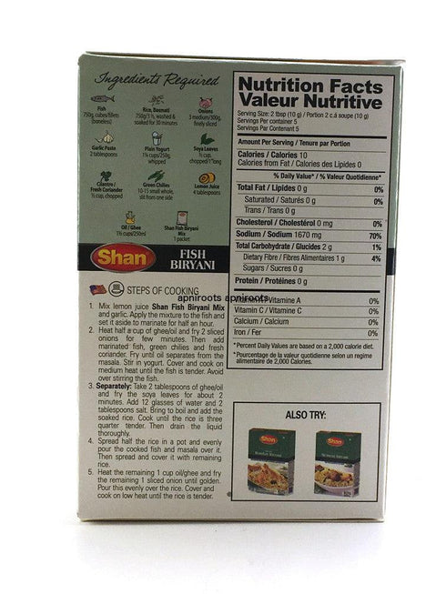 Shan - Fish Biryani Masala - 50gm - apniroots Grocery