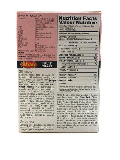 Shan - Fruit Chat Masala - 50gm - apniroots Grocery