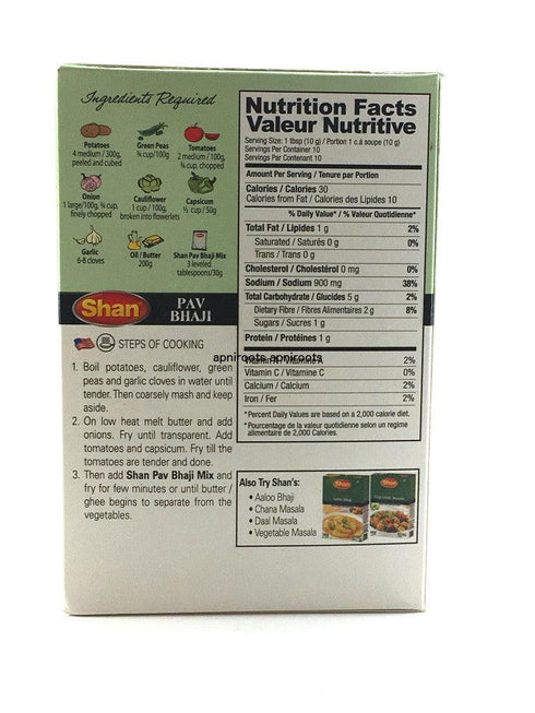 Shan - Pav Bhaji - 100gm - apniroots Grocery