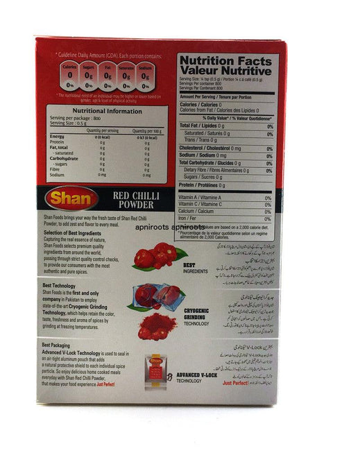 Shan - Red Chilli Powder - 400gm - apniroots Grocery