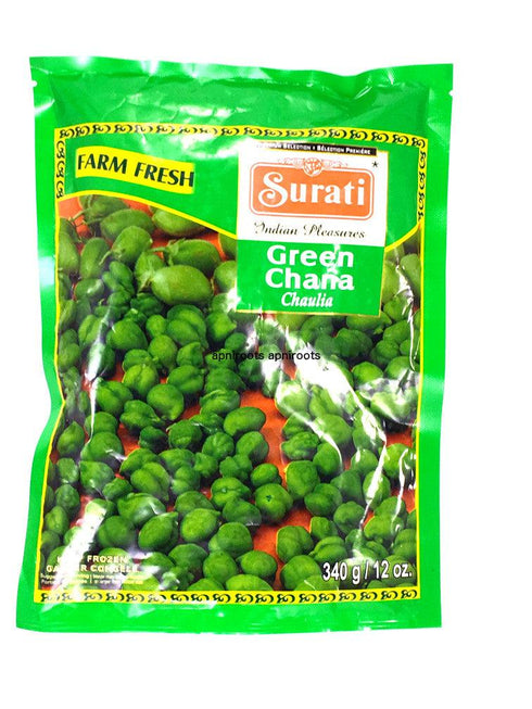 Surati - Green Chana - 340gm - apniroots Grocery