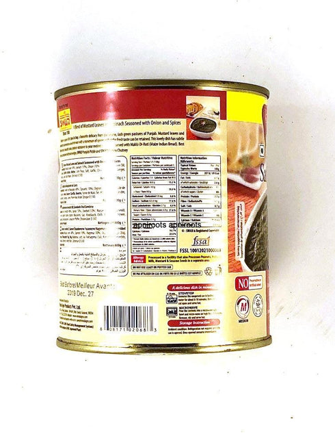 SWAD SAAG 800G - apniroots Grocery