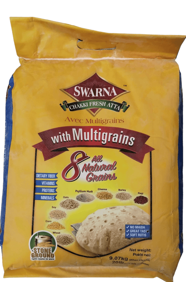 Swarna MultiGrain Atta - 20lb - apniroots Grocery
