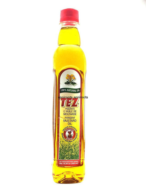Tez - Kachchi Ghani Pungent Mustard Oil - 500ml - apniroots Grocery