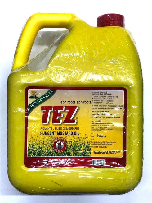 TEZ MUSTARD KACHCHI GHANI 5L - apniroots Grocery
