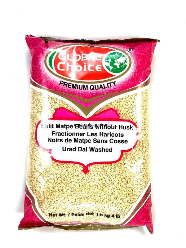 URAD DAL WASHED WHITE 4 LBS GLOBAL - apniroots Grocery