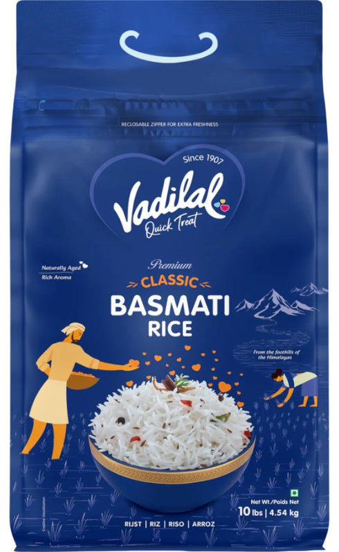 VADILAL - BASMATI RICE - 10LB- code888