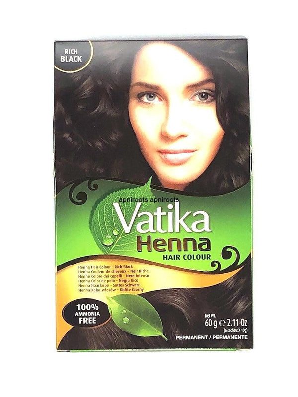 VATIKA COLOR RICH BLACK 60G - apniroots Grocery